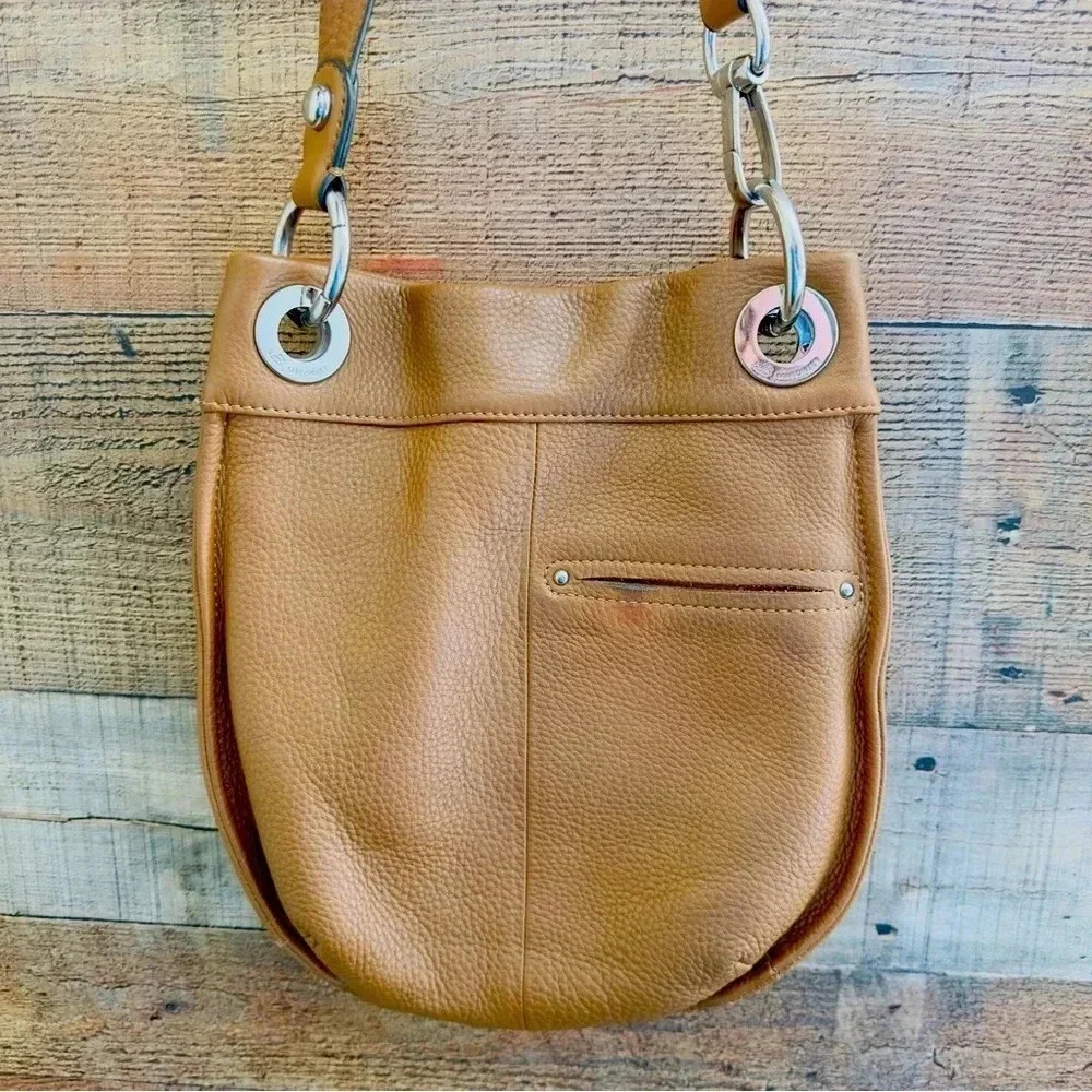 NWOT B. Makowsky Durango Genuine Leather Convertible Crossbody/Shoulder Bag